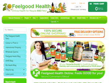 Tablet Screenshot of feelgoodhealth.co.za